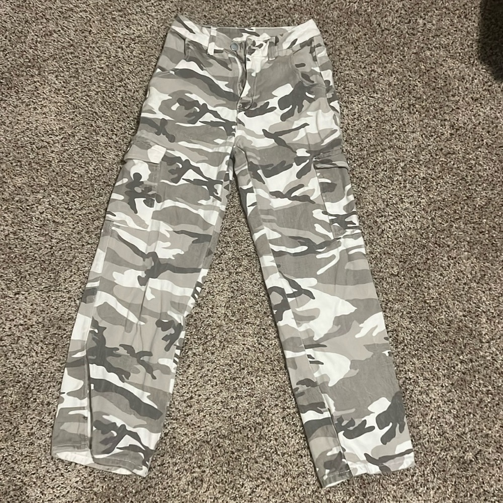 Shein Camo Print Cargo Jeans